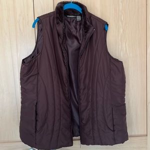 Jane Ashley Woman vest with plush collar 2X